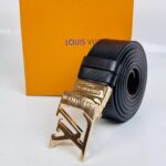 Gold LV Buckle Belt