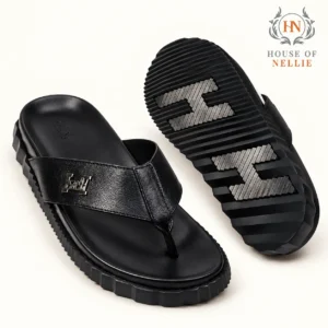 Hermes Leather Slippers